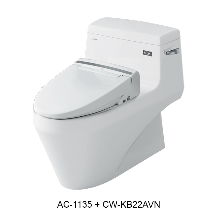 Bồn cầu nắp rửa điện tử INAX AC-1135 + CW-KB22AVN