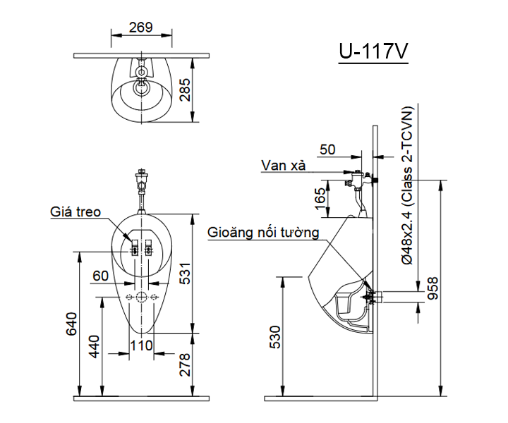 ban ve bon tieu inax u-117v