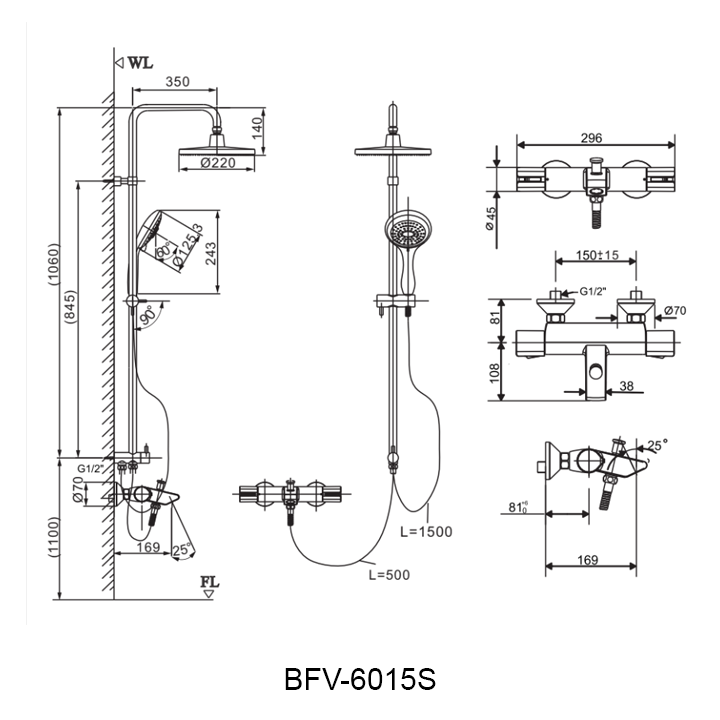 Ban ve cay sen tam INAX BFV-6015S