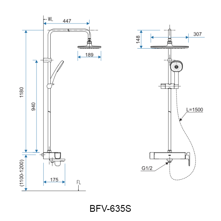 Ban ve cay sen tam INAX BFV-635S