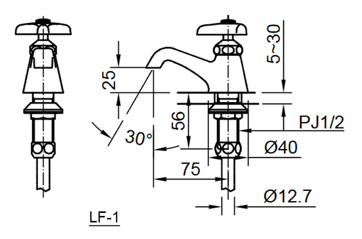 ban ve voi lavabo inax lf-1