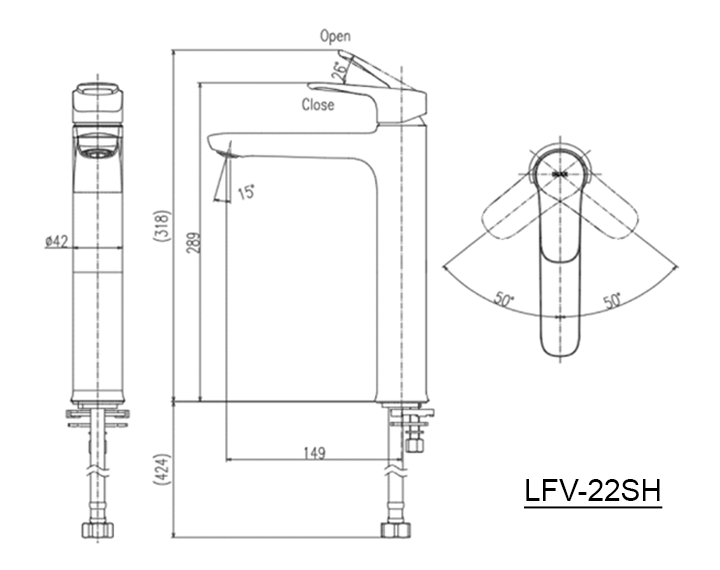 Ban ve voi lavabo inax LFV-22SH
