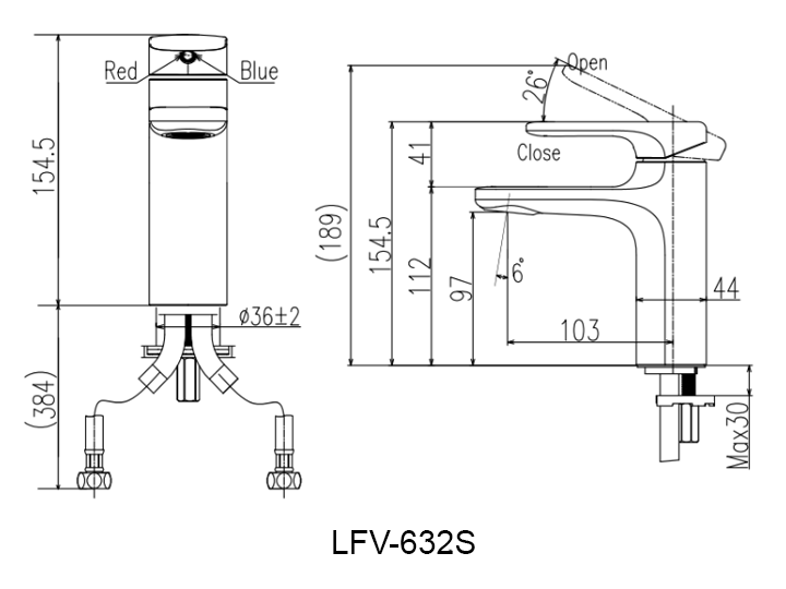 Ban ve voi lavabo inax LFV-632S