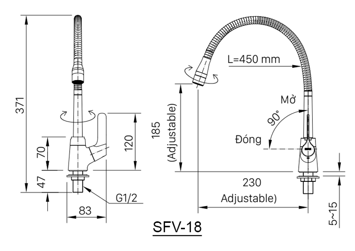 ban ve voi rua chen inax sfv-18
