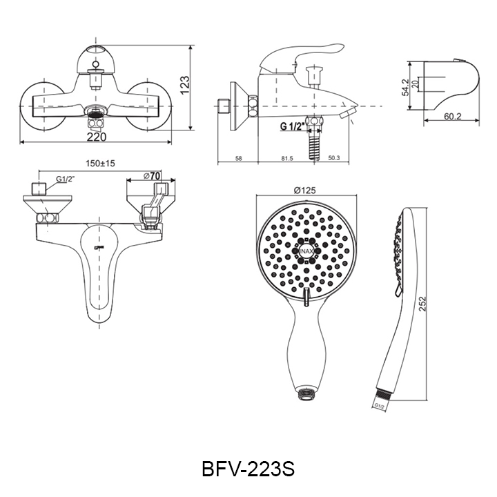 ban ve voi sen tam INAX BFV-223S