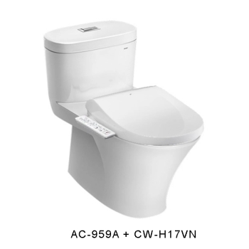 Bồn cầu nắp rửa điện tử INAX AC-959A + CW-H17VN