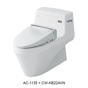 Bồn cầu nắp rửa điện tử INAX AC-1135 + CW-KB22AVN