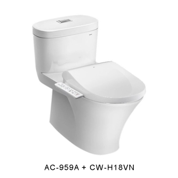 Bồn cầu nắp rửa điện tử INAX AC-959A + CW-H18VN