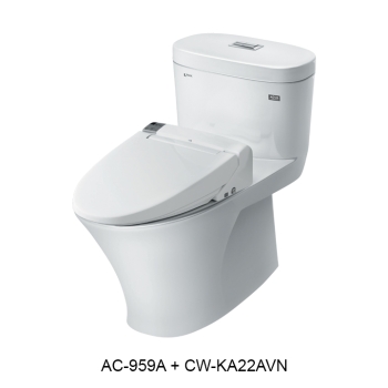 Bồn cầu nắp rửa điện tử INAX AC-959A+CW-KA22AVN