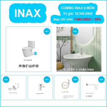 Combo thiết bị vệ sinh INAX chính hãng