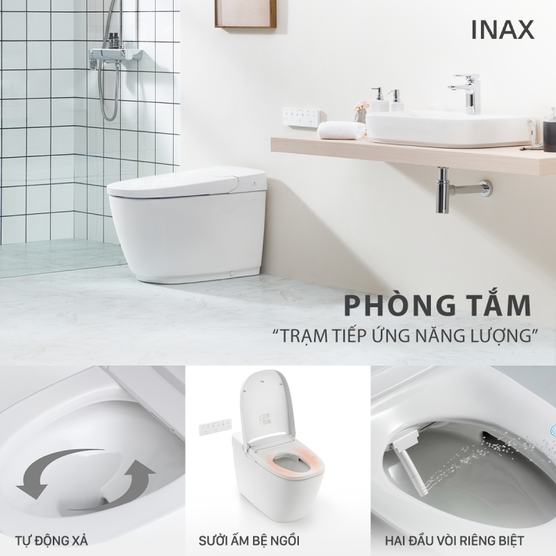 Bồn cầu thông minh INAX AC-819VN (SARAS Auto Open)