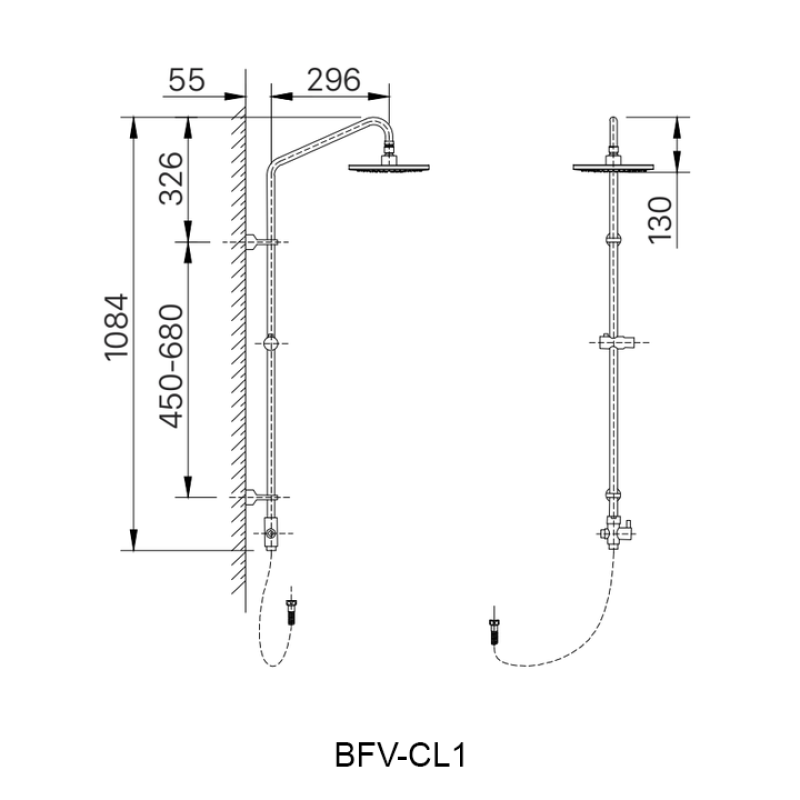 Cây sen tắm INAX BFV-CL1