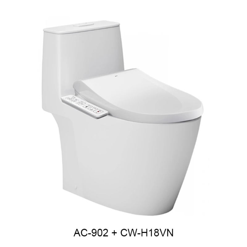 Bồn cầu nắp rửa điện tử INAX AC-902 + CW-H18VN
