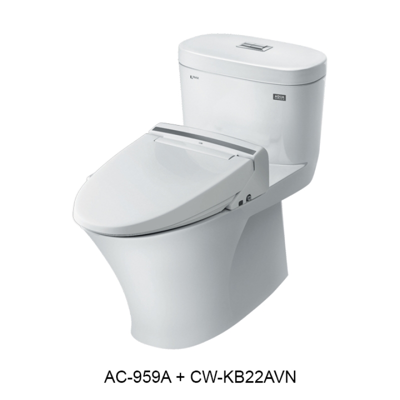 Bồn cầu nắp rửa điện tử INAX AC-959A+CW-KB22AVN
