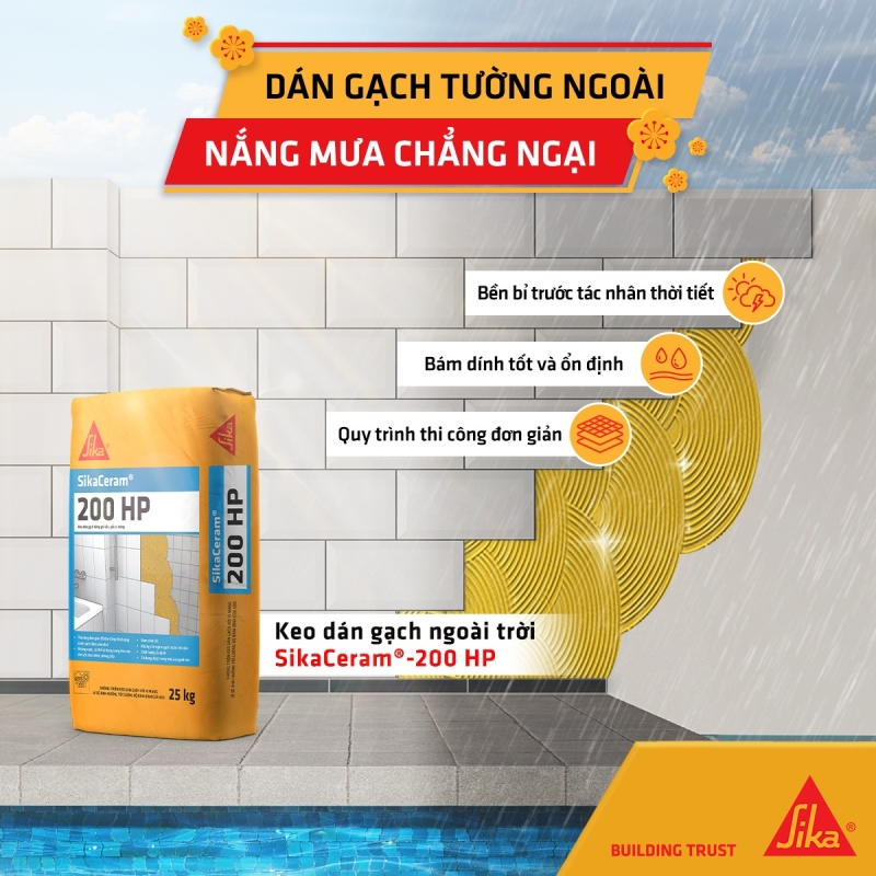 Keo dán gạch  Sika® TileBond GP