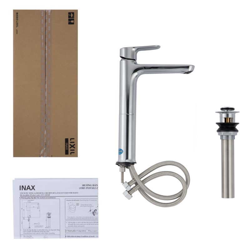 Vòi lavabo INAX LFV-1402SH, Vòi nóng lạnh