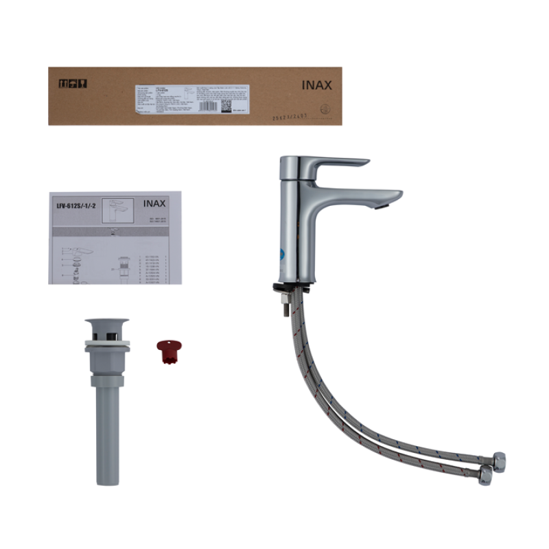 Vòi lavabo INAX LFV-612S, Vòi nóng lạnh