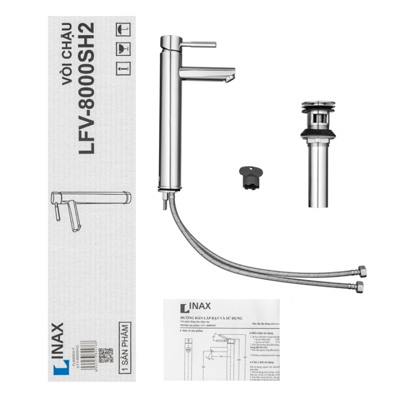 Vòi lavabo INAX LFV-8000SH, Vòi nóng lạnh
