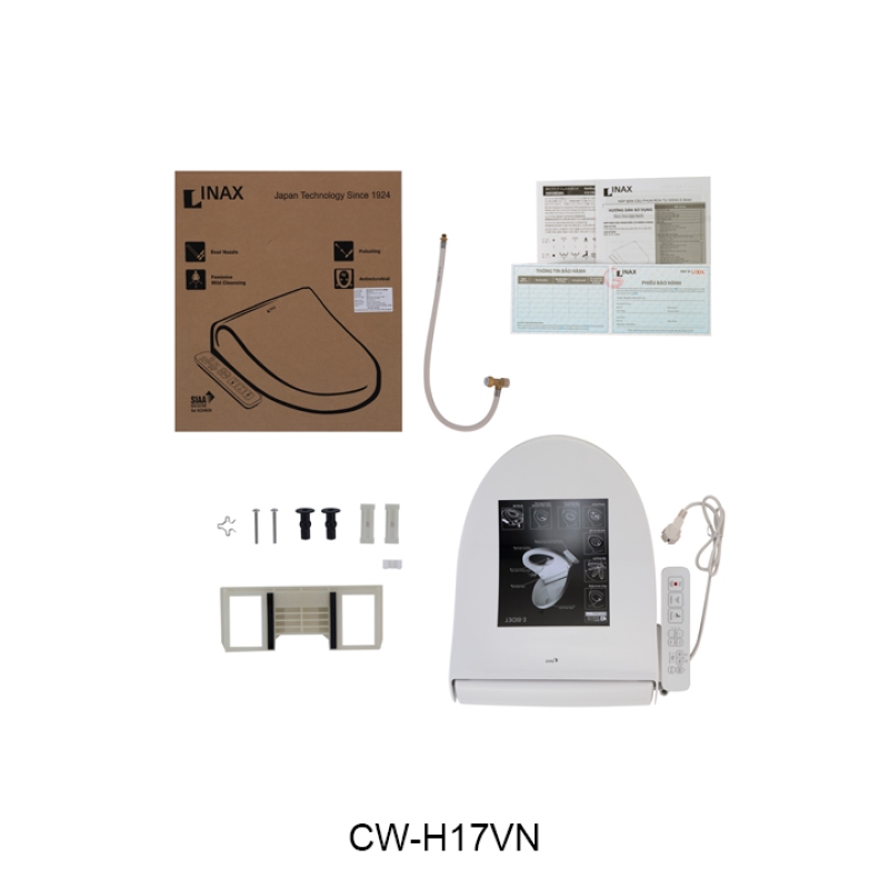 Bồn cầu nắp rửa điện tử INAX AC-989 + CW-H17VN