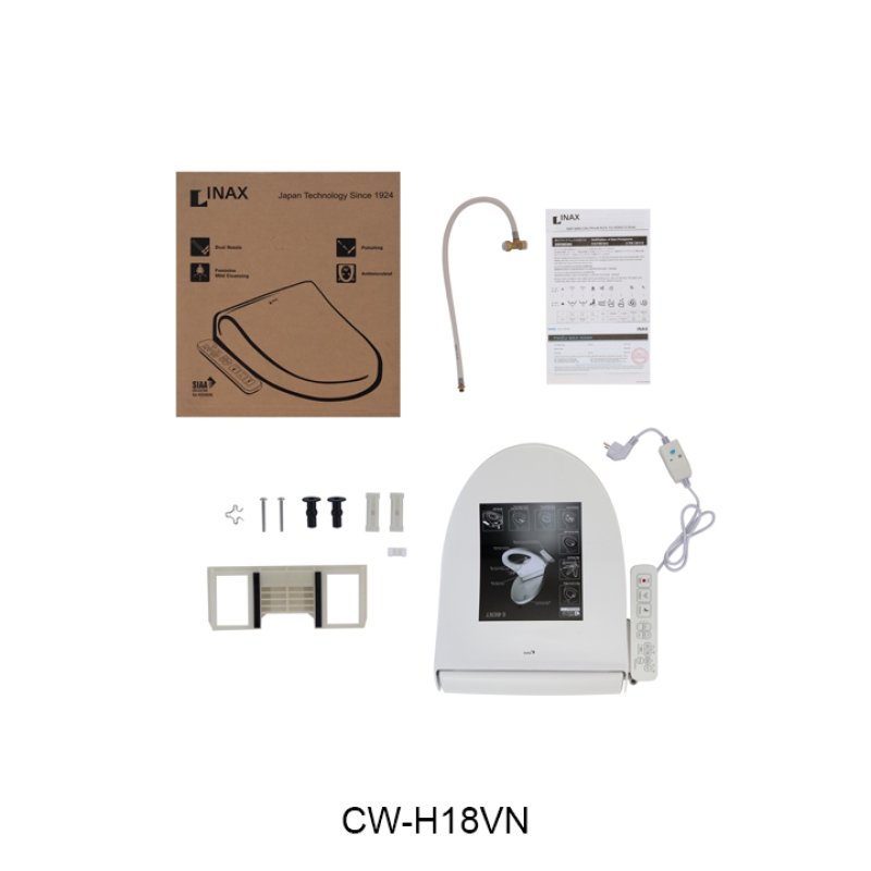 Bồn cầu nắp rửa điện tử INAX AC-602 + CW-H18VN