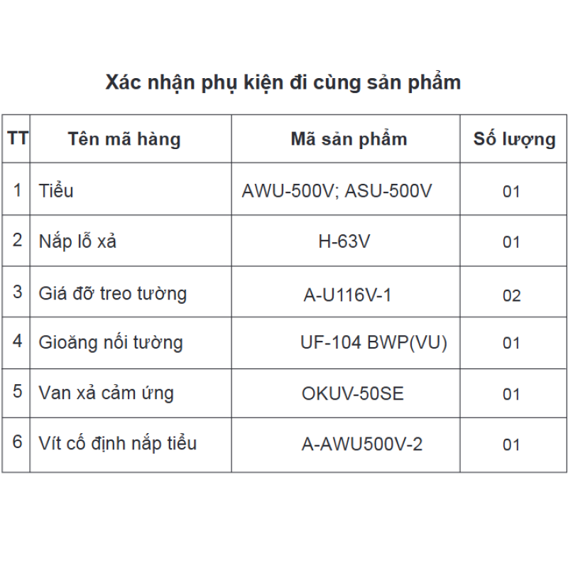 Bồn tiểu cảm ứng INAX ASU-500V